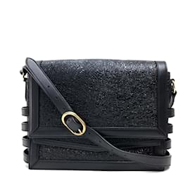 Christian Louboutin-Christian Louboutin Black Leather Shoulder Bag-Black