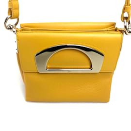 Christian Louboutin-Sac à main en cuir jaune Christian Louboutin-Jaune