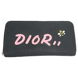 Christian Dior-Christian Dior Japan Limited Zip Around Long Wallet-Black