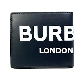 Burberry-Burberry Bi-Fold Leather Wallet-Black