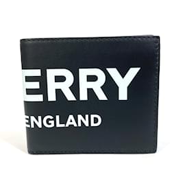 Burberry-Burberry Bi-Fold Leather Wallet-Black