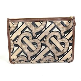 Burberry Brown Clutch Bag Brown