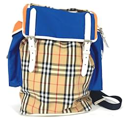Burberry-Burberry Beige Leather Backpack-Beige