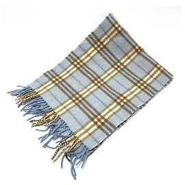 Burberry Blaue Karoschal Blau