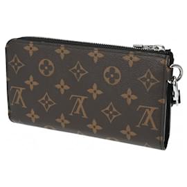 Louis Vuitton-Louis Vuitton Monogram Zippy Dragonne Coin Purse-Brown,Black,Monogram