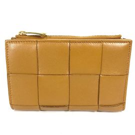 Bottega Veneta Beige Leather Bi-Fold Wallet Beige