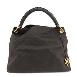 Borsa Tote Artsy MM Monogram Empreinte di Louis Vuitton Nero