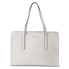 Bolso Prada Re-Edition 1995 de cuero cepillado mediano Blanco