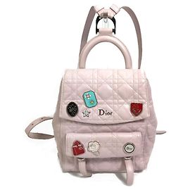 Christian Dior Cannage Stardust Small Backpack Pink