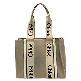 Bolsa tote Chloé em tecido bege Bege