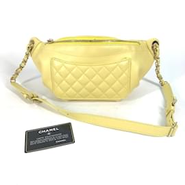 Chanel-Chanel A57832 Chain Belt Bag-Yellow