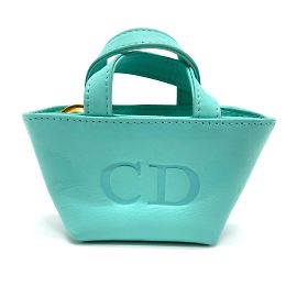Mini borsa charm Christian Dior Blu