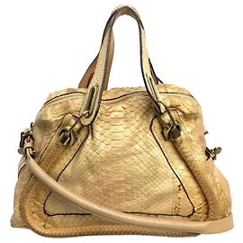 Chloé Sac à main Chloe à cordonnet Beige
