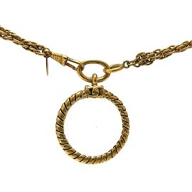 Collar de cadena dorada vintage Chanel Dorado