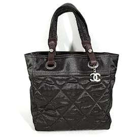 Chanel-Bolsa de ombro de tecido roxo Chanel-Roxo