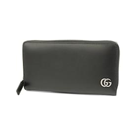 Gucci-Gucci Long Wallet GG Marmont-Black