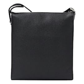 Bulgari-Bvlgari Men's Leather Messenger Bag-Black