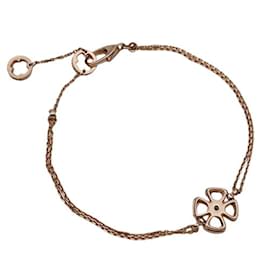 Bulgari-Bracelet charm en diamant en or rose 18K Bvlgari-Doré