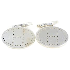 Hermès-Hermes Evelyn Silver Cufflinks-Other