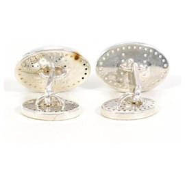 Hermès-Hermes Evelyn Silver Cufflinks-Other