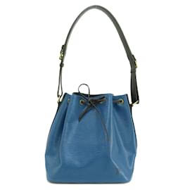 Louis Vuitton-Louis Vuitton Petit Noe Shoulder Bag-Black,Blue