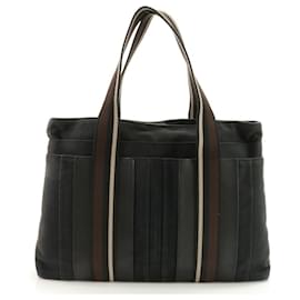 Hermès-Hermes Troca Horizontal MM Leather Shoulder Bag-Navy blue