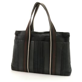 Hermès-Hermes Troca Horizontal MM Leather Shoulder Bag-Navy blue