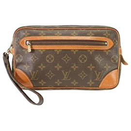 Louis Vuitton-Louis Vuitton Monogram Marly Dragonne GM Clutch Pouch-Brown