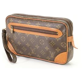 Louis Vuitton-Louis Vuitton Monogram Marly Dragonne GM Clutch Pouch-Brown