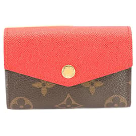 Louis Vuitton-Louis Vuitton Monogram Multicart Sarah Coquelicot Card Case-Red