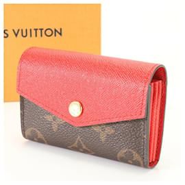 Louis Vuitton-Louis Vuitton Monogram Multicart Sarah Coquelicot Card Case-Red