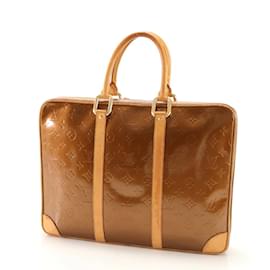 Louis Vuitton-Louis Vuitton Monogram Vernis Van Damme Tote Bag-Bronze