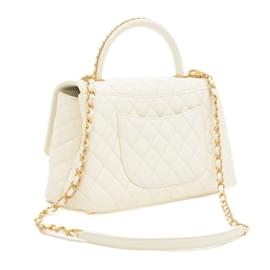 Chanel-Chanel Coco Handle 29 Matelasse Handbag-White