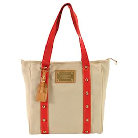 Louis Vuitton-Louis Vuitton Antigua Cabas MM Shoulder Bag-Beige