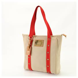 Louis Vuitton-Louis Vuitton Antigua Cabas MM Shoulder Bag-Beige