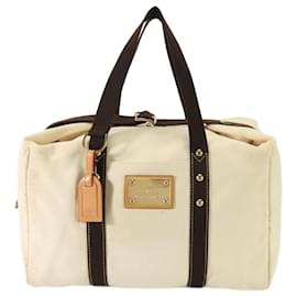 Louis Vuitton-Louis Vuitton Antigua Sac Weekend Ecru Boston Bag-Cream