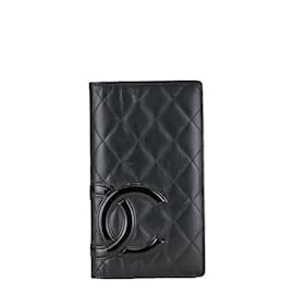 Chanel-Chanel Matelasse Cambon Long Wallet-Black