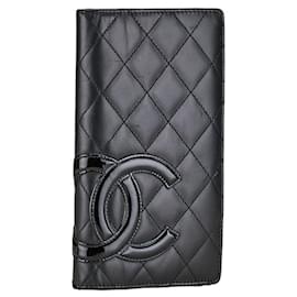 Chanel-Chanel Matelasse Cambon Long Wallet-Black