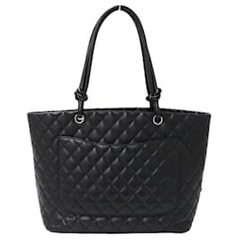 Chanel-Sac fourre-tout noir Chanel Cambon Ligne-Noir