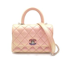 Bolsa de Ombro 2 em 1 Matelassé Coco Handle da Chanel Rosa
