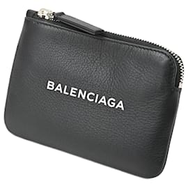 Balenciaga-Balenciaga Everyday Pouch Coin Card Case-Black