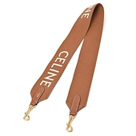 Céline-CELINE Jacquard Lange Schulterriemen-Weiß