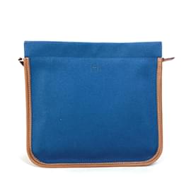 Hermès-Hermes Navy Clutch Bag-Navy blue