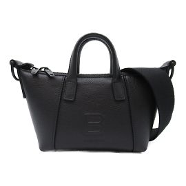 Balenciaga Hourglass 2-Way Shoulder Bag Black