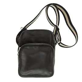Bally-Bally Black Leather Shoulder Bag-Black