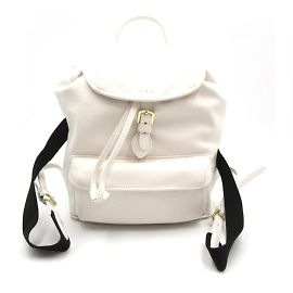 Mochila de cuero blanco Furla Blanco