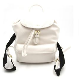 Mochila de cuero blanco Furla Blanco