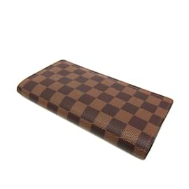 Louis Vuitton-Louis Vuitton Damier Brazza Wallet N60017-Damier ebene