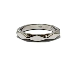 Boucheron-Boucheron Women's Faceted Platinum Band Ring-Other