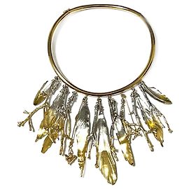 Collana choker V essenziale in piume Louis Vuitton D'oro